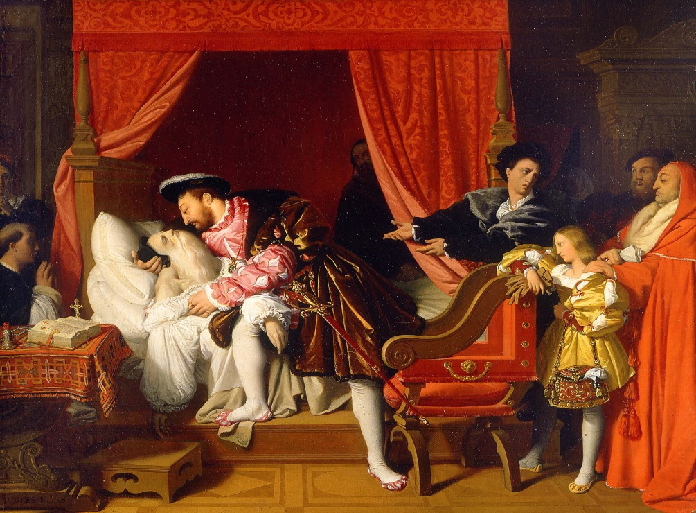 Jean Auguste Dominique Ingres Francois Ier recoit les derniers soupirs de Leonard de Vinci 1818