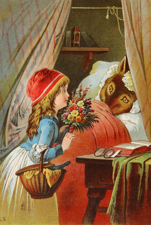 Le Petit Chaperon Rouge, illustration par Carl Offterdinger