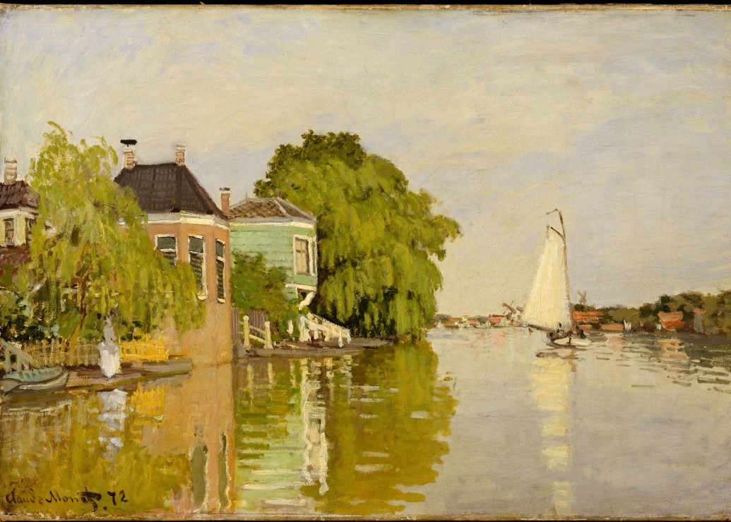 Claude Monet Maisons sur le Achterzaan 1871