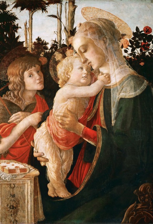 Pieces XXL - Sandro Botticelli: La Vierge a l'Enfant, le Jeune Saint Jean-Baptiste, 1470-1475