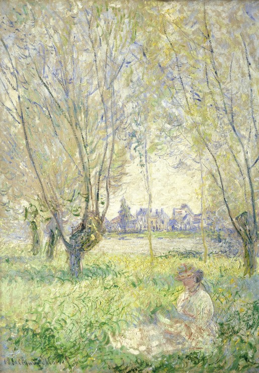Claude Monet - Femme assise sous les Saules, 1880