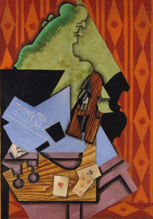 Juan Gris: Violon et Cartes à Jouer sur une Table, 1913