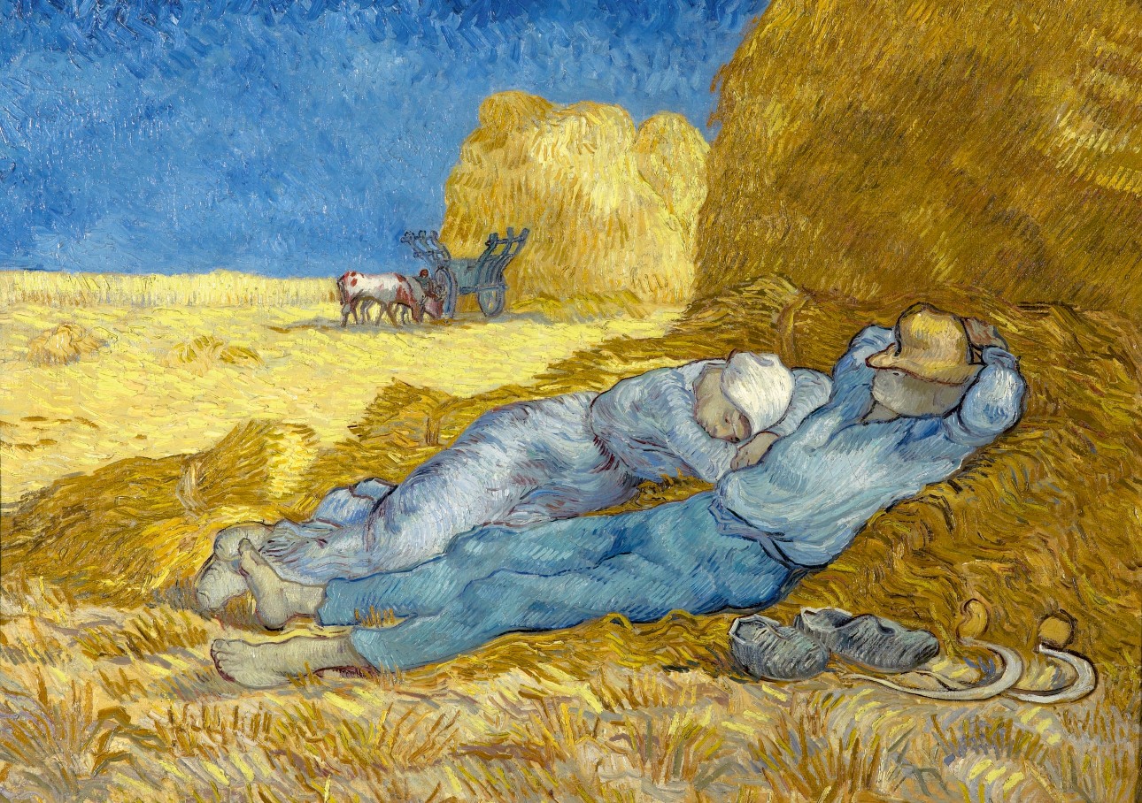 Vincent Van Gogh The siesta after Millet 1890