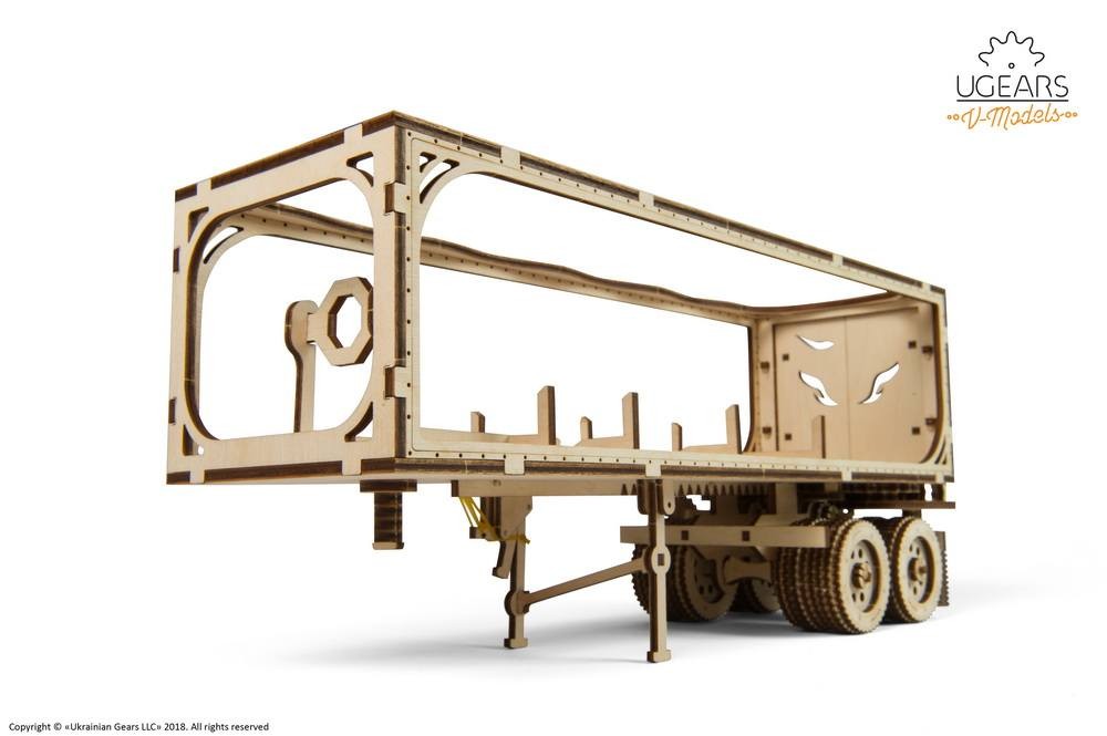 Puzzle 3D en Bois Remorque pour Camion Heavy Boy Truck VM 03
