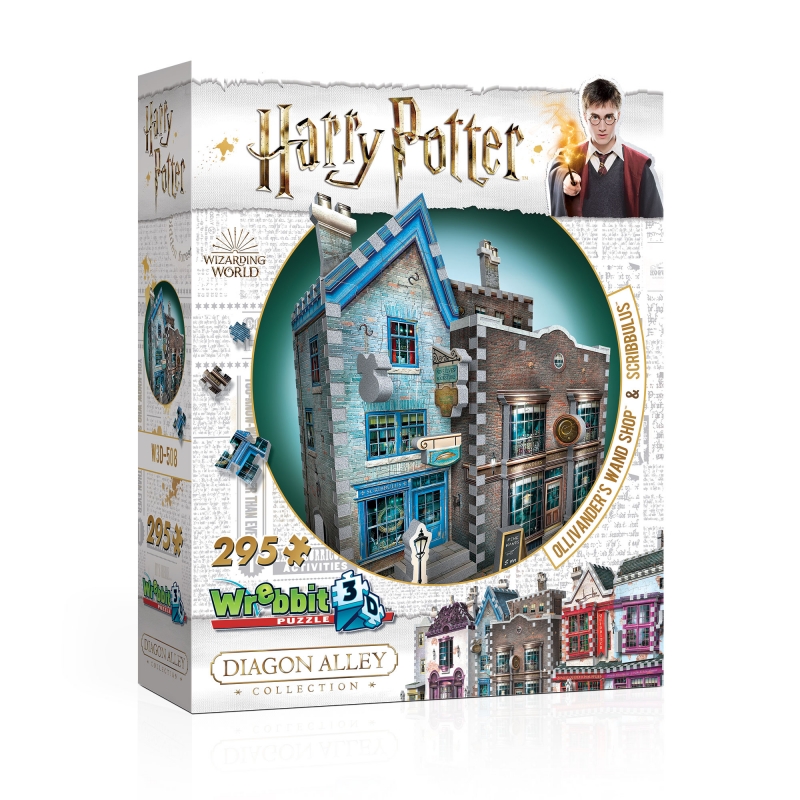 Puzzle 3D Harry Potter Ollivander Baguettes Magiques et Scribbulus