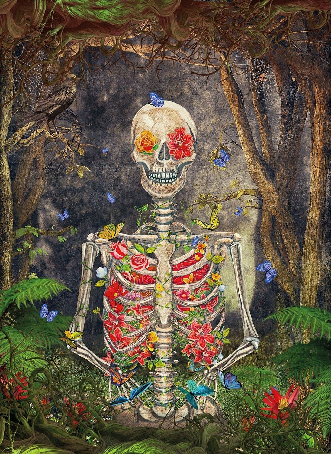 Squelette en Fleurs