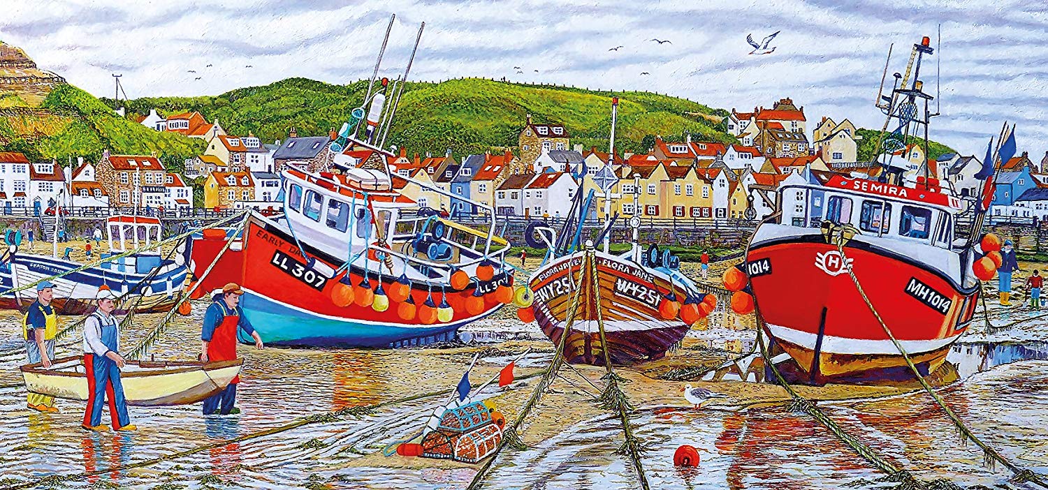 Roger Neil Turner Seagulls at Staithes