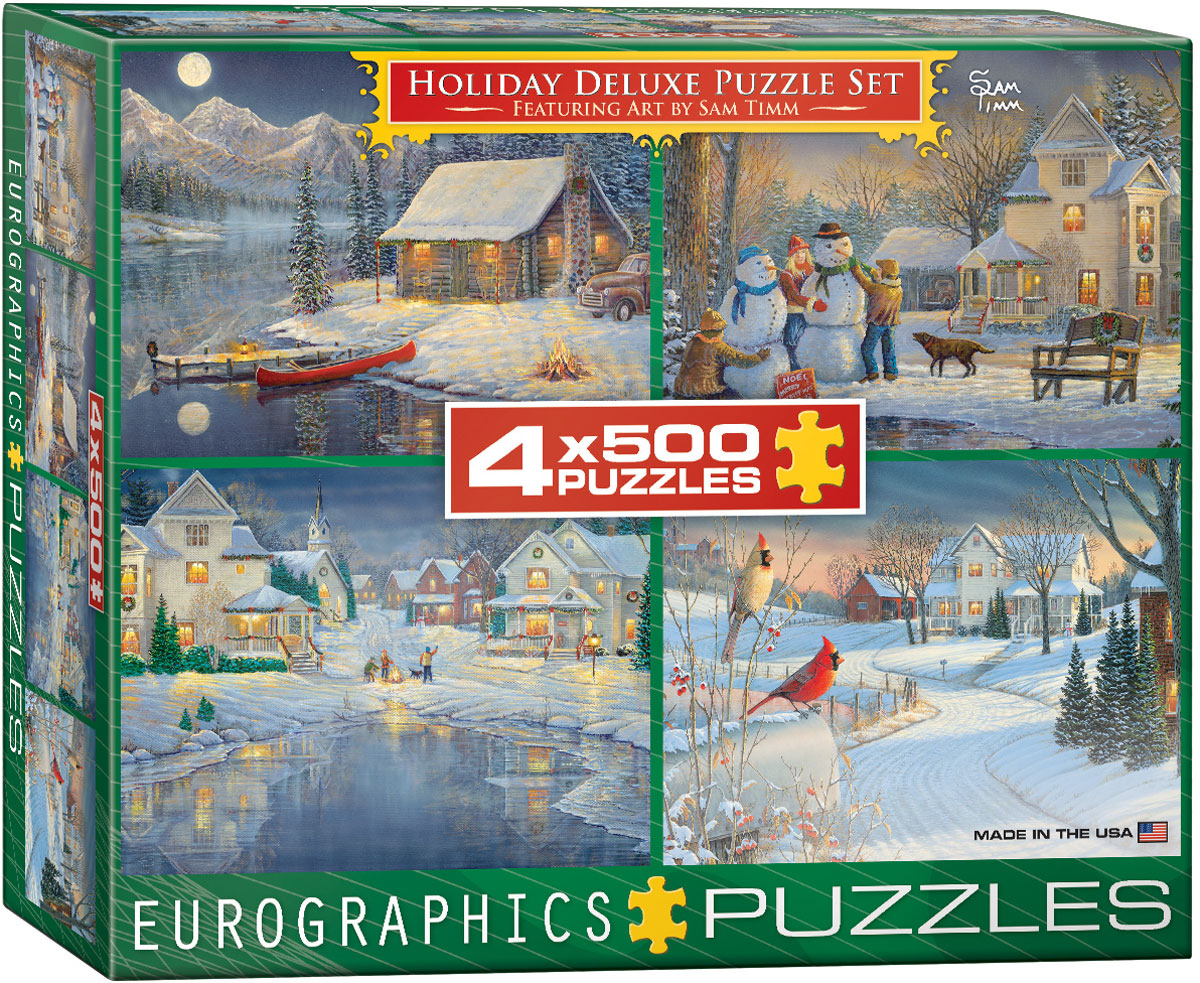 4 Puzzles - Sam Timm: Holiday Deluxe Puzzle Set