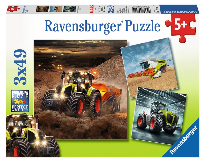 3 Puzzles Tracteurs CLAAS Axion Lexion Xerion