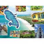 Puzzle  Nathan-00981 Carte Postale de la Martinique