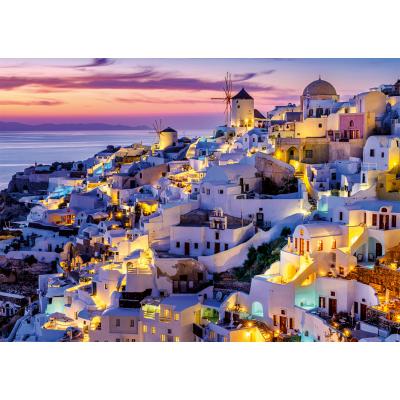 Puzzle Nathan-01532 Coucher de Soleil sur Santorin