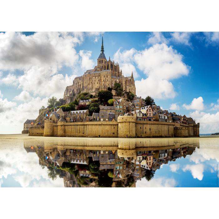 Puzzle  Nathan-01535 Des Racines et des Ailes - L'abbaye du Mont-Saint-Michel