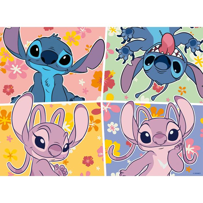 Puzzle  Nathan-04090 Disney Stitch - En Bonne Compagnie