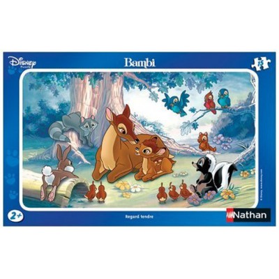 Puzzle Nathan-86025 Disney : Bambi, regard tendre