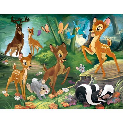 Puzzle Nathan-86281 Bambi : Promenade en Famille