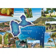 Puzzle  Nathan-87341 Carte Postale de la Guadeloupe