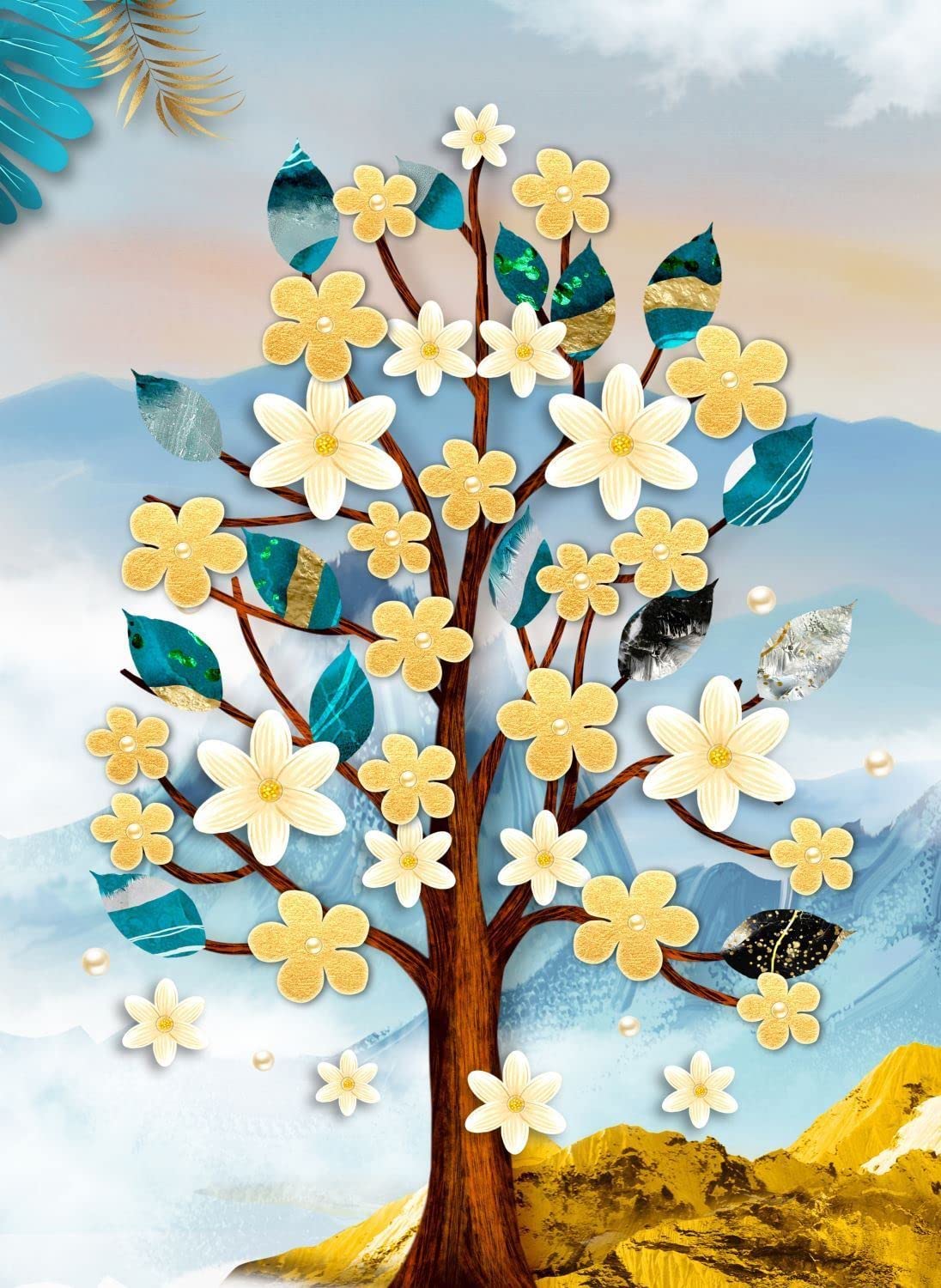 Puzzle Fleurs - Art - Peinture - Printemps - Bouquet - Puzzle - Puzzle 1000  pièces adultes