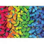 Puzzle  Nova-Puzzle-40509 Papillons Multicolores