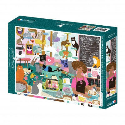 Puzzle Pieces-Peace-F-00171 Mon lieu Préféré : le Café à Chats