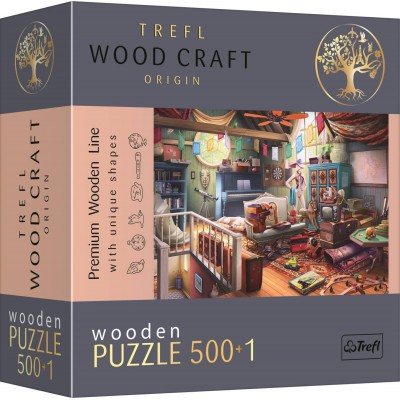 Trefl-20179 Puzzle en Bois Premium Line - Trésors Dans Le Grenier