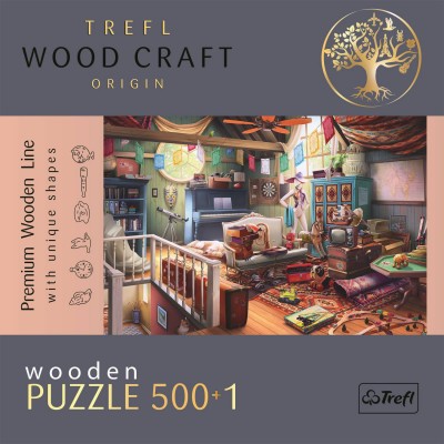 Trefl-20179 Puzzle en Bois Premium Line - Trésors Dans Le Grenier