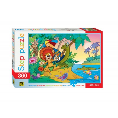 Puzzle Step-Puzzle-73006 Le Lion et la Tortue