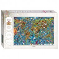 Puzzle  Step-Puzzle-85407 Carte du Monde