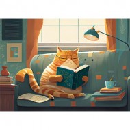 Puzzle  Yazz-3827 Cat & Books